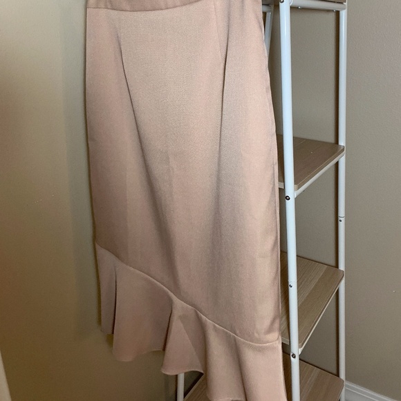 Beige Midi Skirt - Picture 2 of 5